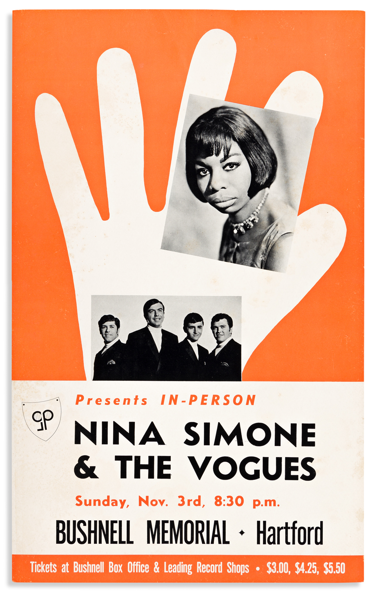 (MUSIC.) Poster for a Nina Simone concert.